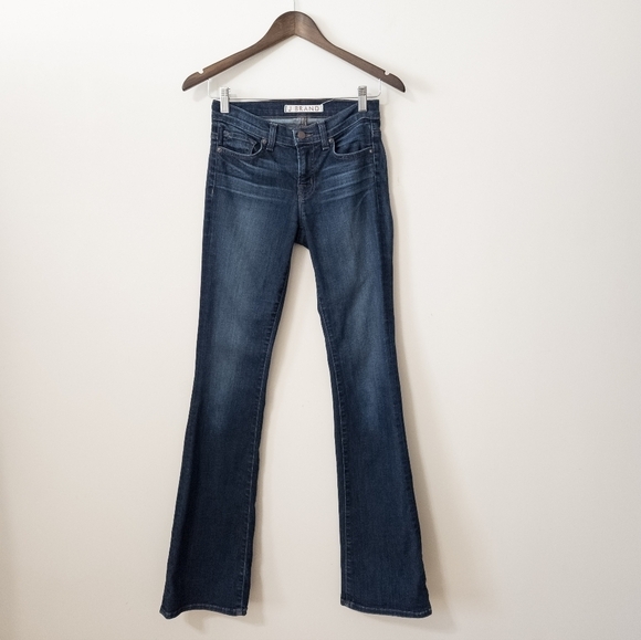 J Brand Slim bootcut Jeans y2k style Dark worn size 25 - Picture 10 of 10